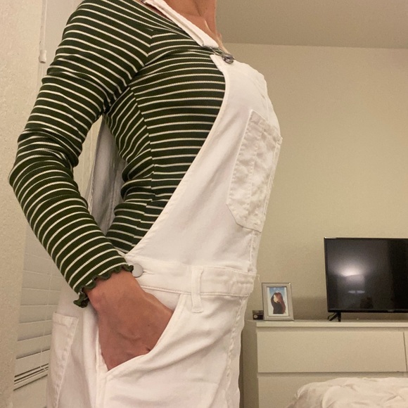 White Jean Overall - Picture 2 of 2